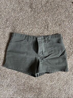 Old Navy Olive Utility Jean Shorts